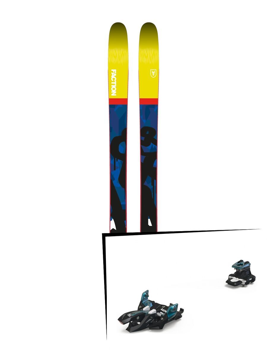 Set: Faction Prodigy 3.0 2018 + Marker Alpinist 9 black/turquoise - Bild 1