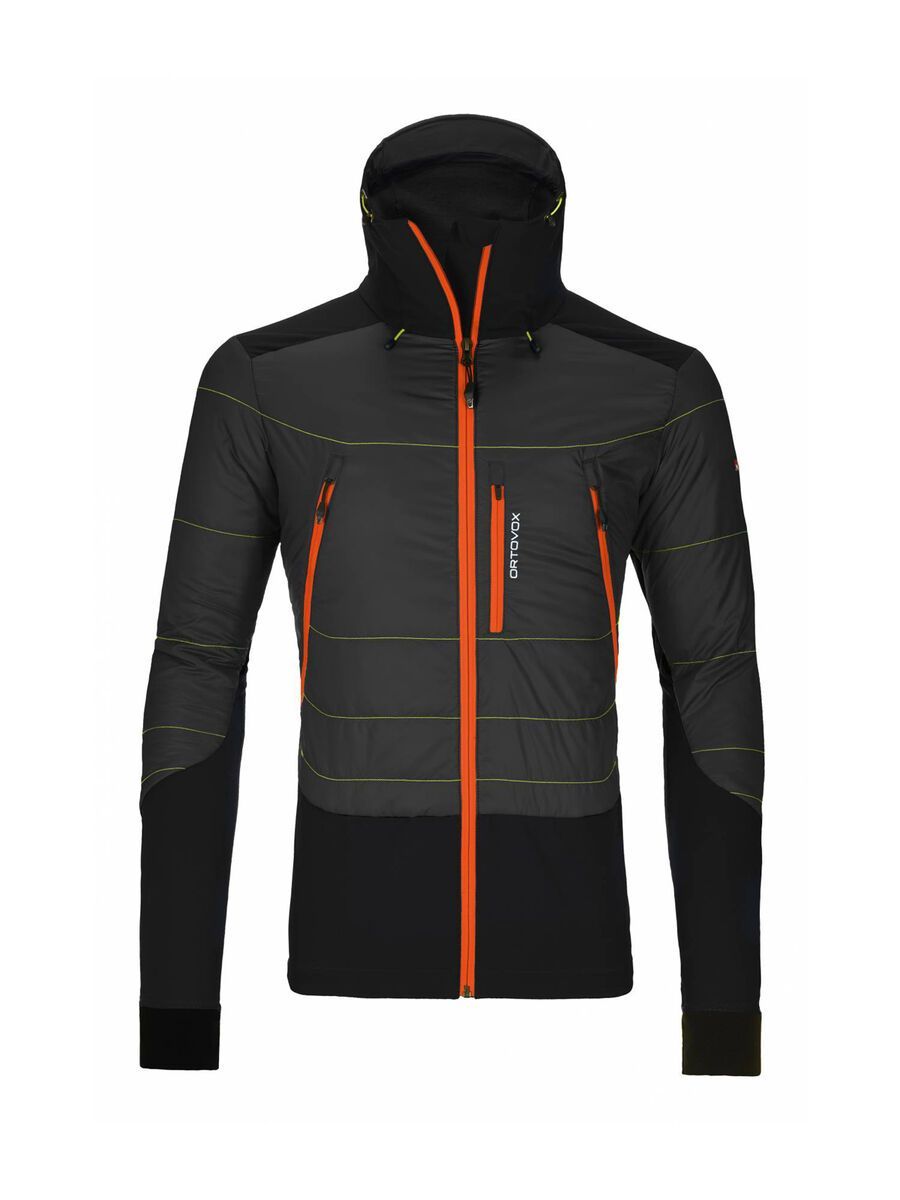 Ortovox Merino Swisswool Jacket Piz Palü, black steel - Bild 1