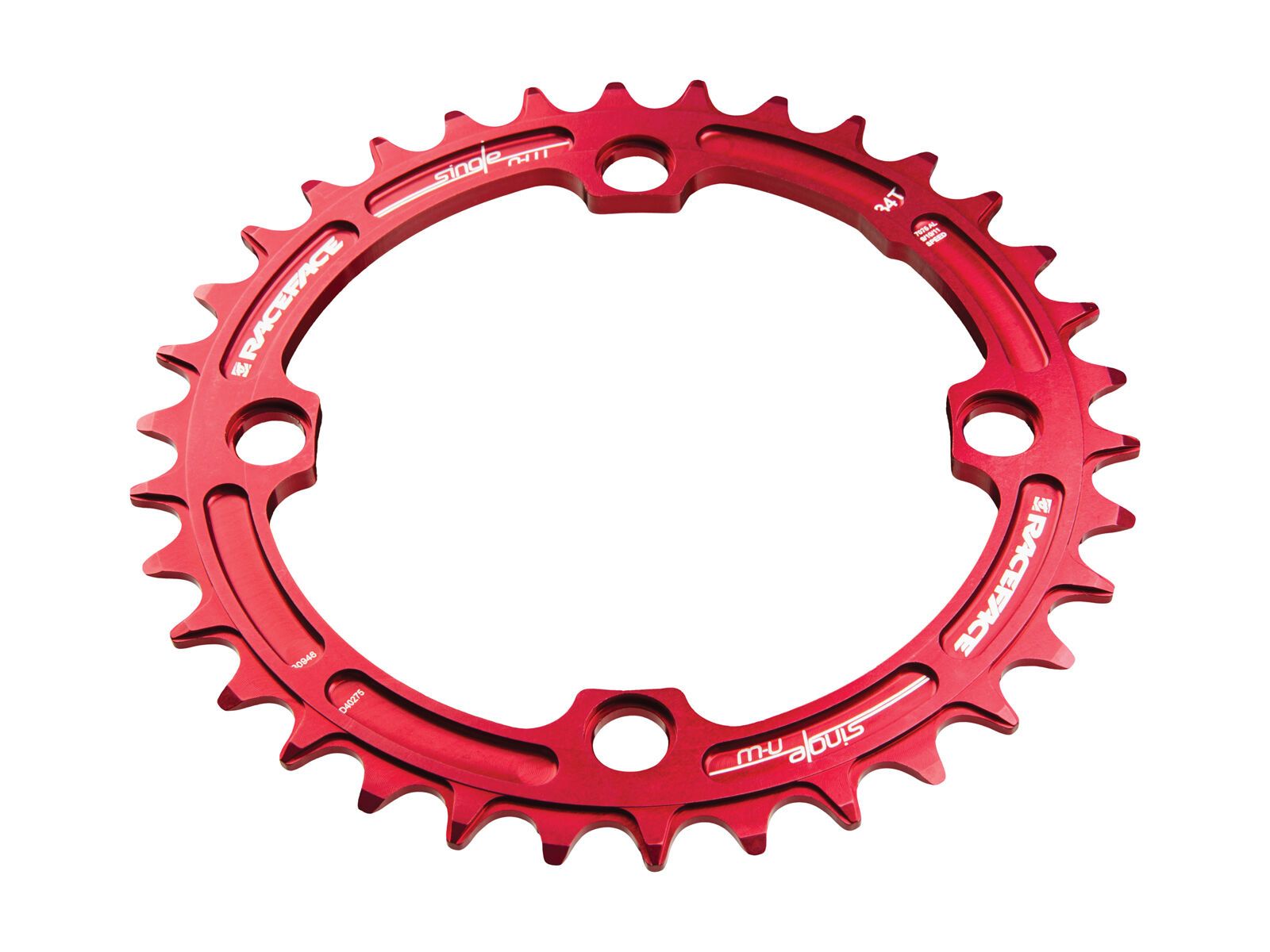 Race Face Single Ring Narrow Wide - LK 104, red - Bild 2