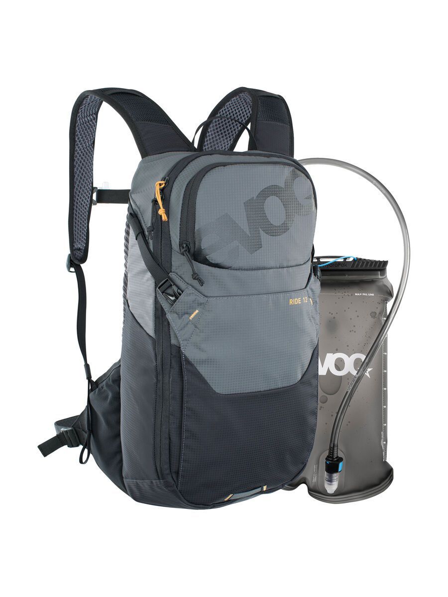 Evoc Ride 12 + Hydration Bladder 2, carbon grey/black - Bild 1