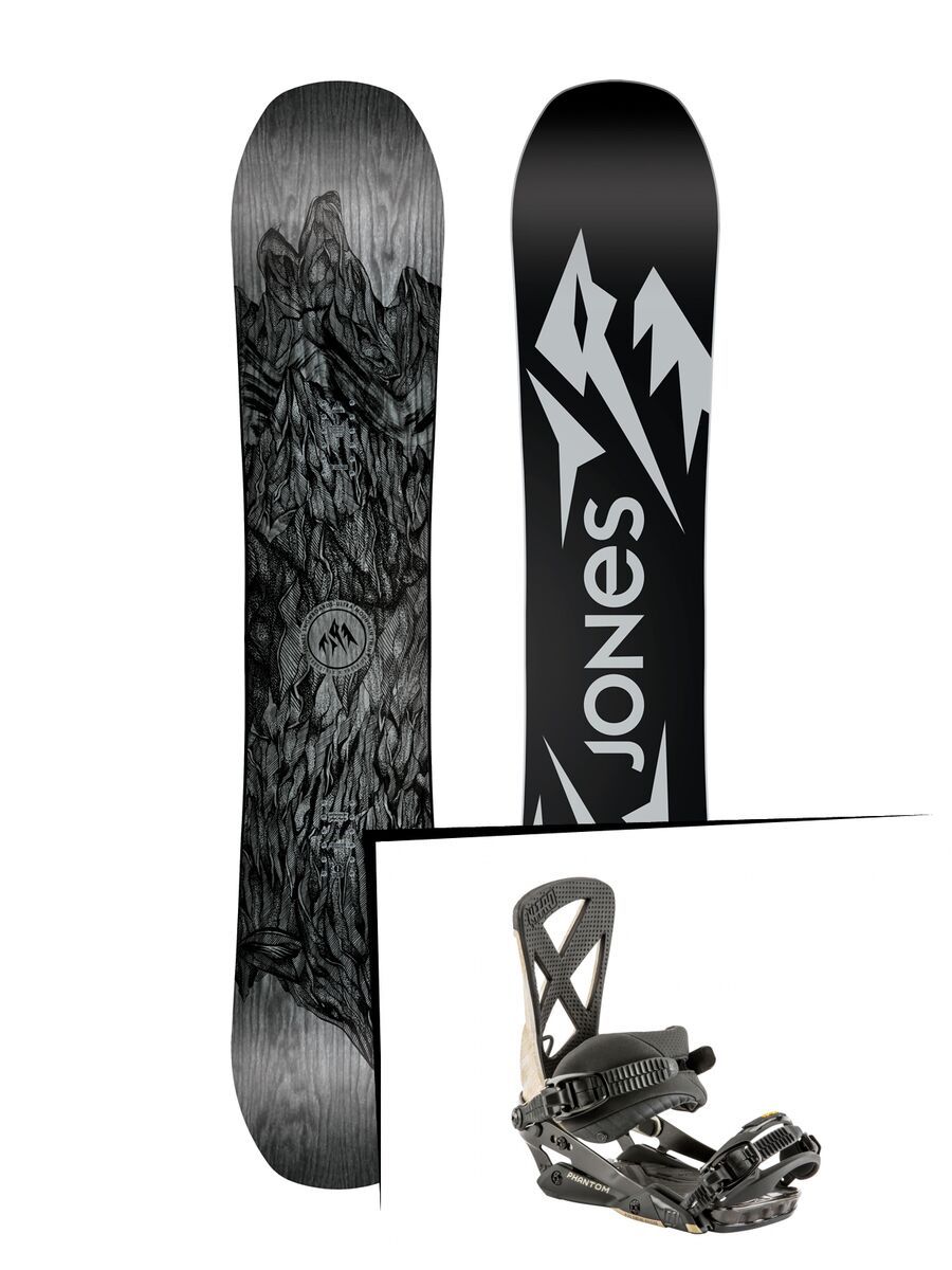 Set: Jones Ultra Mountain Twin 2019 + Nitro Phantom greywood - Bild 1