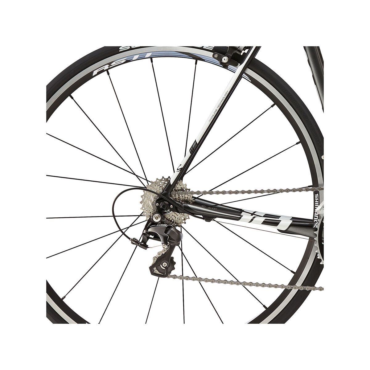 Cannondale CAAD10 5 105, jet black with charcoal grey and magnesium white details matte - Bild 4