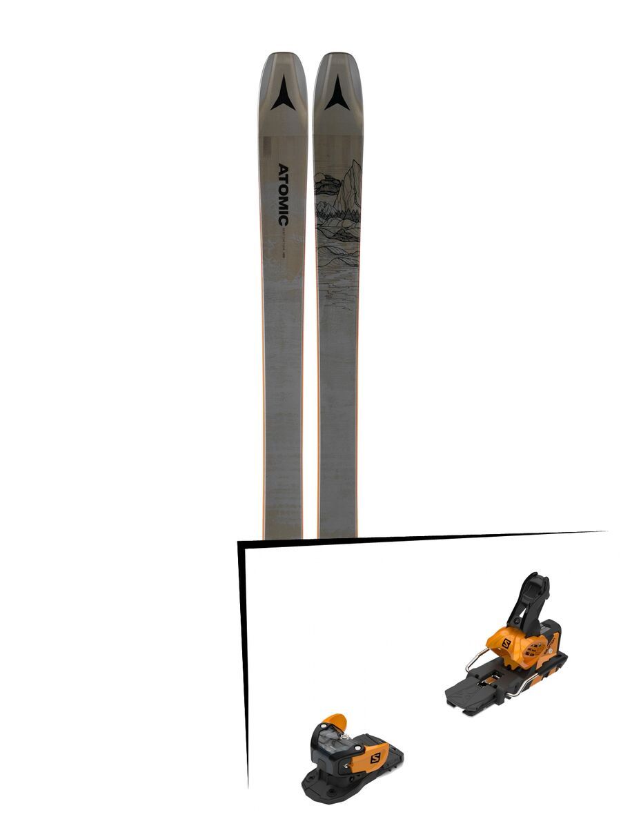 Set: Atomic Bent Chetler 100 2019 + Salomon Warden MNC 13 saffron/black - Bild 1
