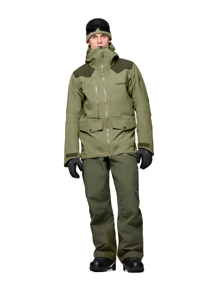 Norrona tamok dri3 Jacket M's, olive night/deep lichen green - Bild 4