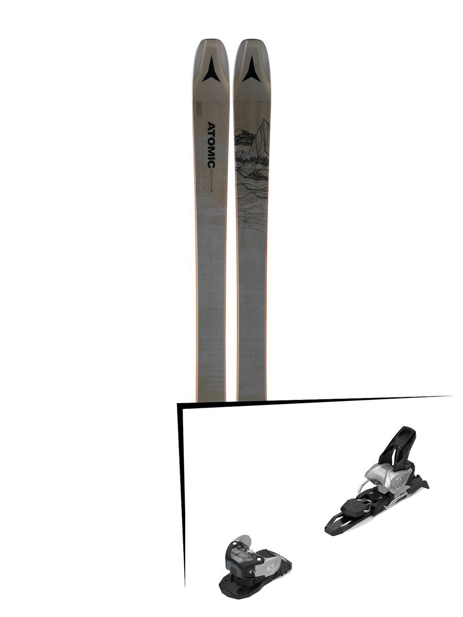 Set: Atomic Bent Chetler 100 2019 + Salomon Warden MNC 11 silver/black - Bild 1