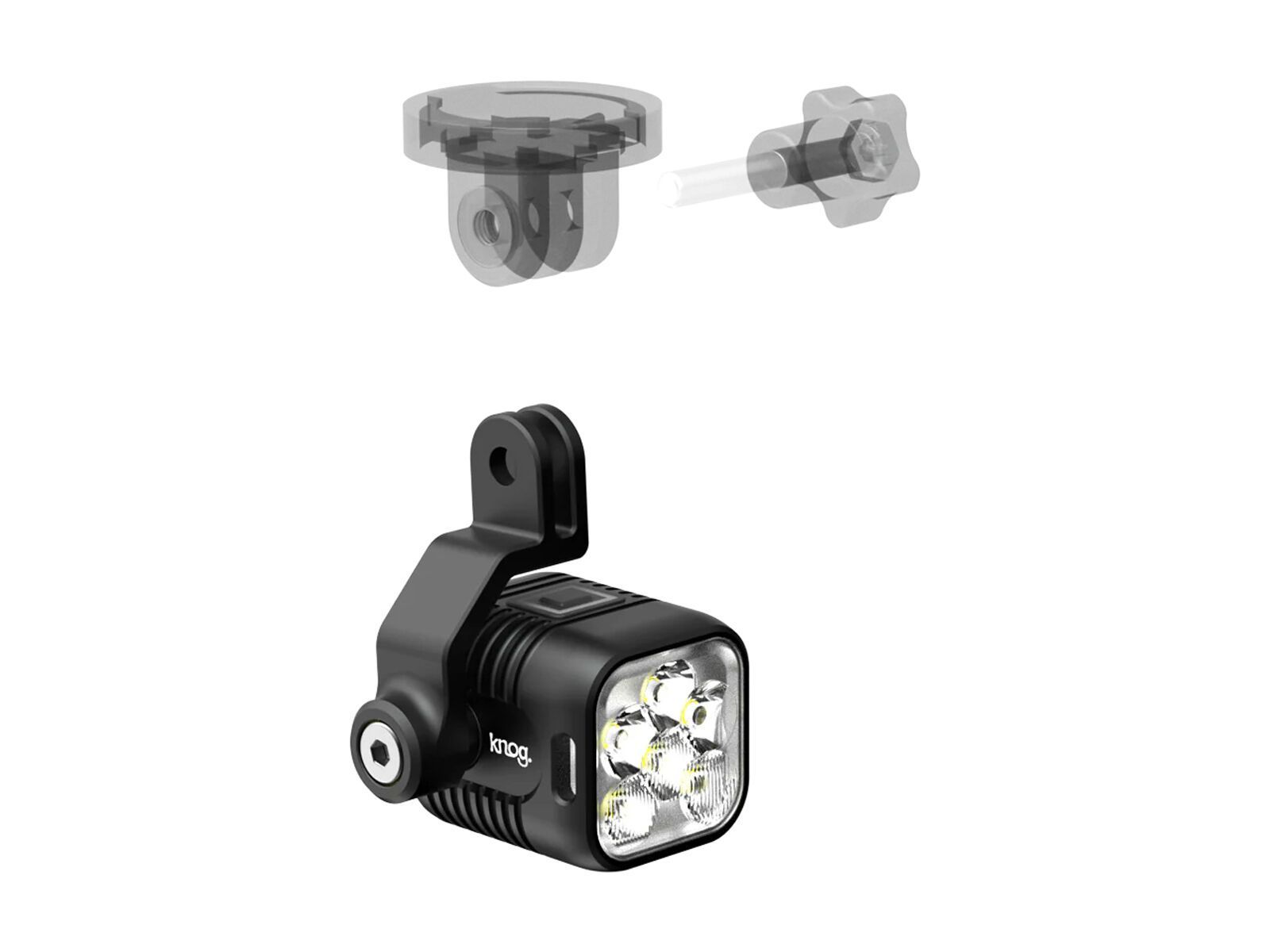 Knog Blinder E & X Small GoPro Mount, black - Bild 1