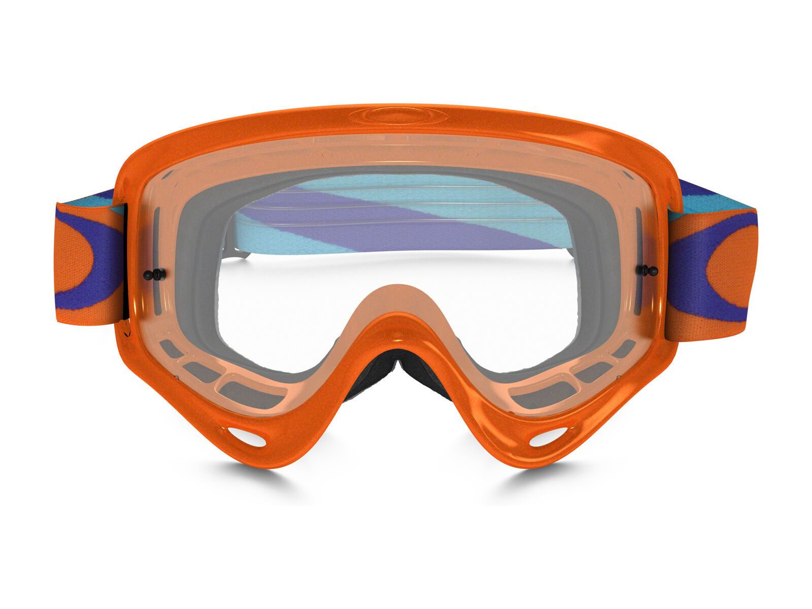 Oakley O-Frame MX Heritage Racer Goggle, neon orange/Lens: clear - Bild 2