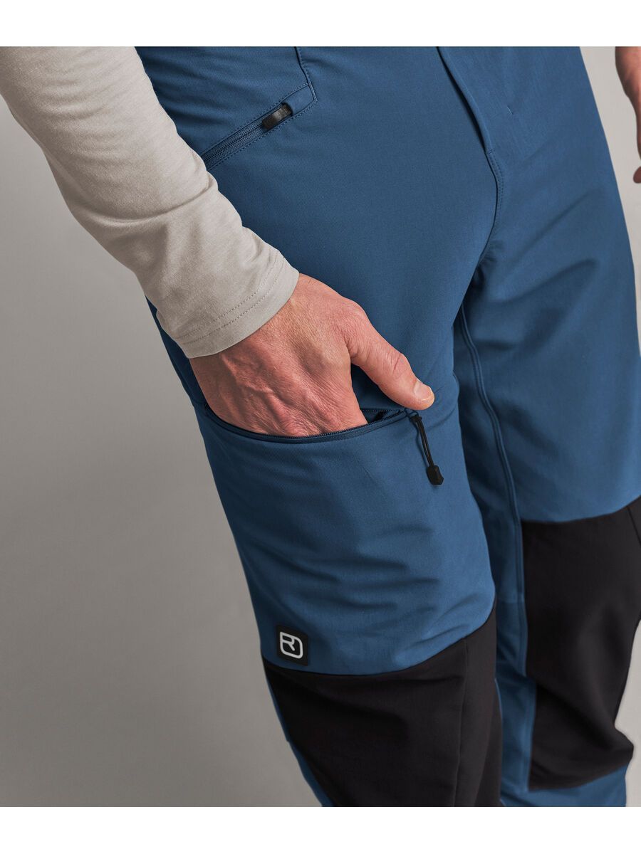 Ortovox Ortler Softshell Pants M, blue nunatak - Bild 7