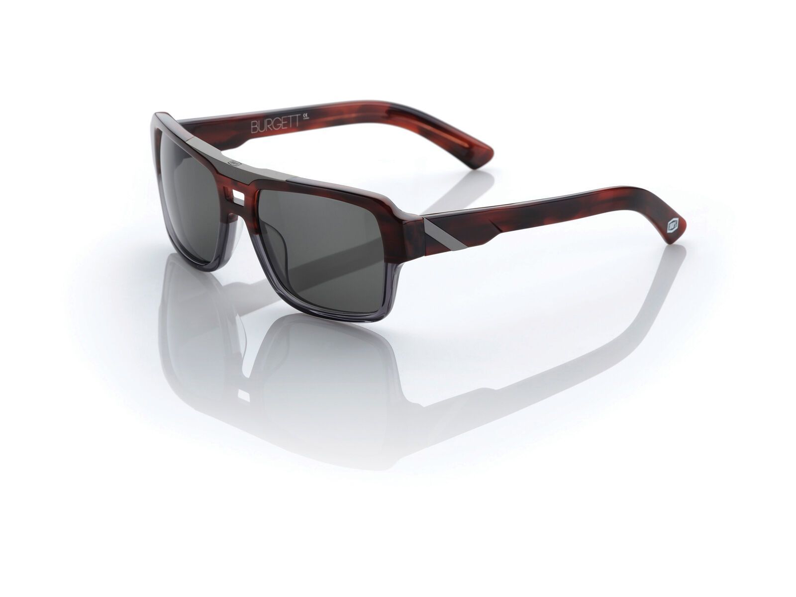 100% Burgett, tortoise/Lens: grey tint - Bild 1