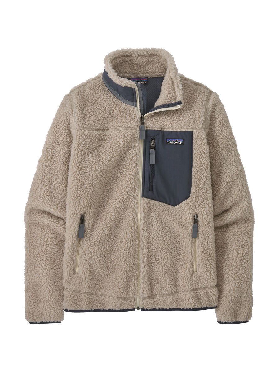 Patagonia Women's Classic Retro-X Jacket, natural w/smolder blue - Bild 1