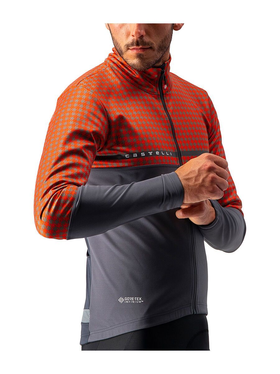 Castelli Finestre Jacket, dark gray/fiery red - Bild 6
