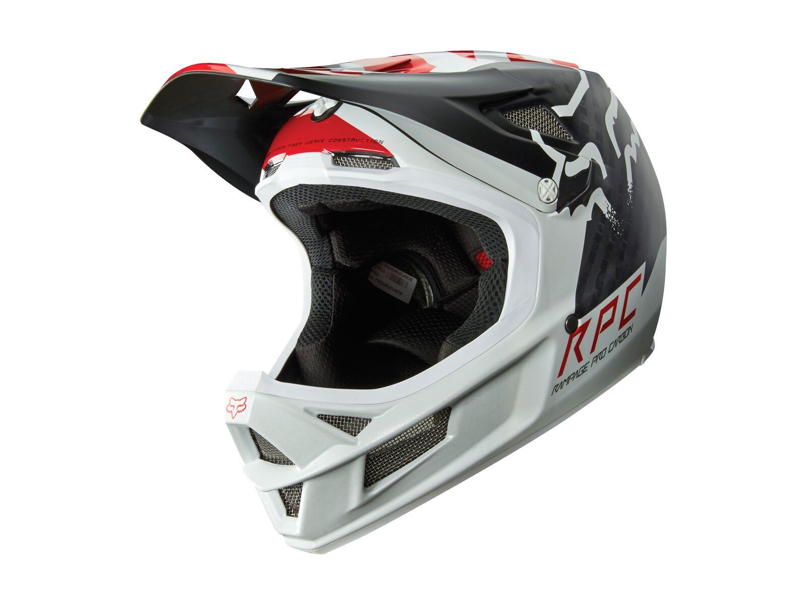 Fox Rampage Pro Carbon Helmet, white - Bild 1