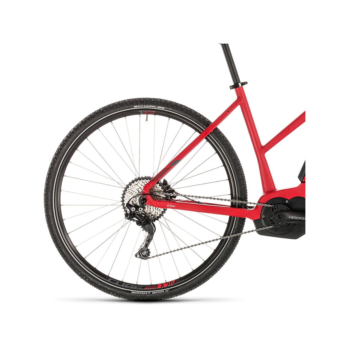 Cube Cross Hybrid Pro 400 Trapeze, red´n´grey - Bild 4