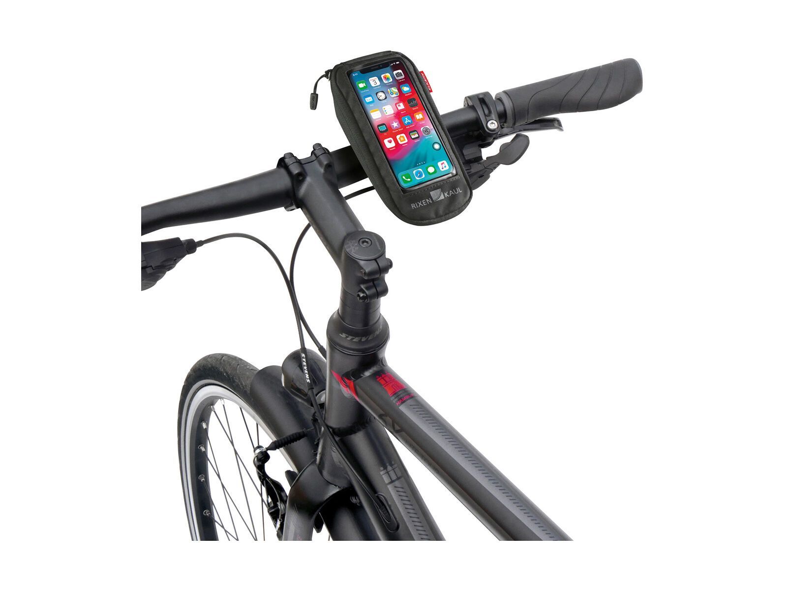 Klickfix PhoneBag Comfort S inkl. Quad Mini Adapter, schwarz - Bild 2