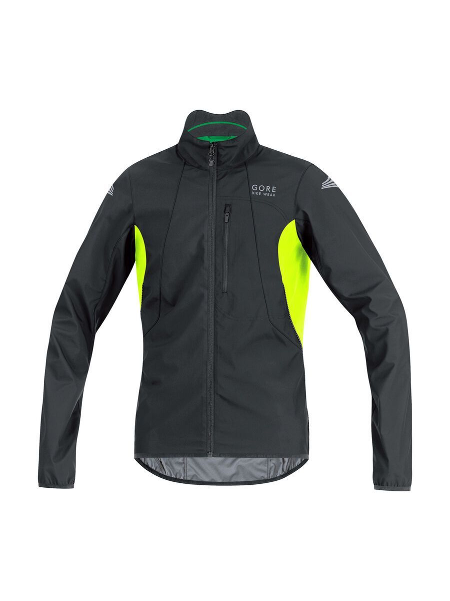 Gore Bike Wear Element Windstopper Active Shell Jacke, black/neon yellow - Bild 1