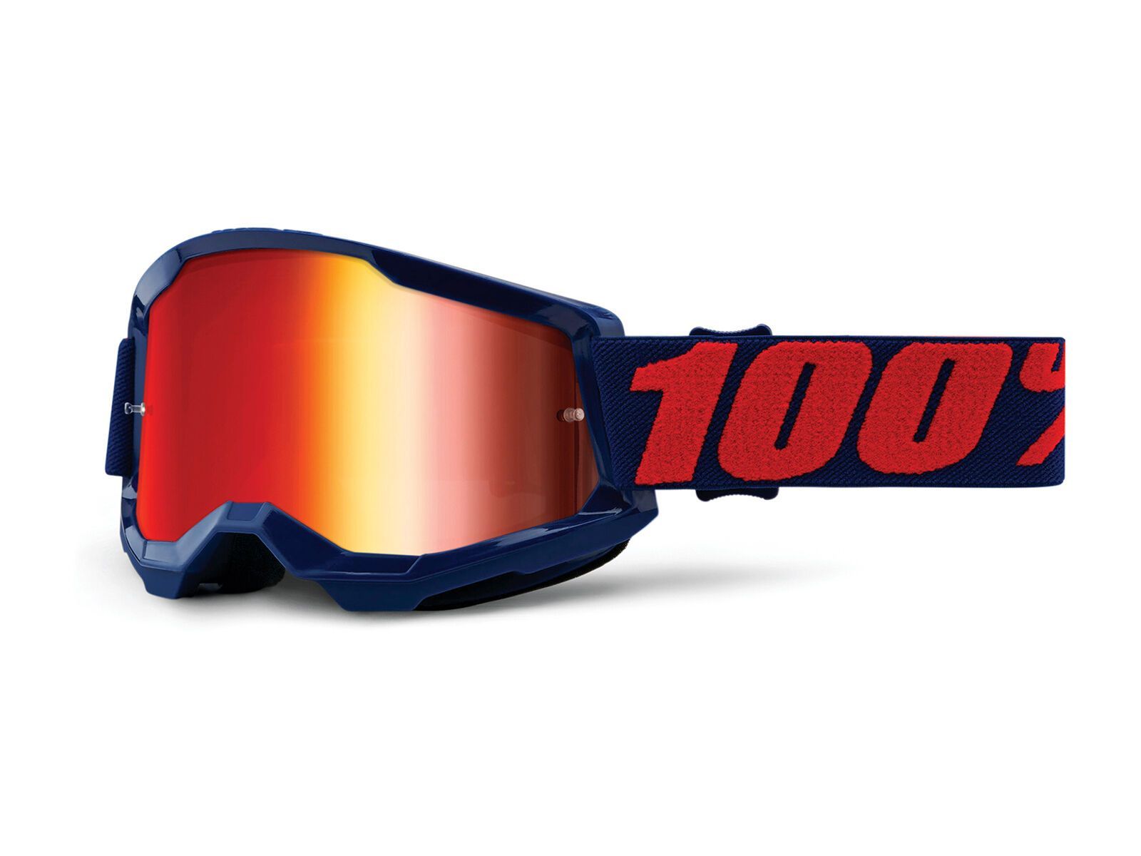 100% Strata 2 Goggle - Mirror Red, masego - Bild 1
