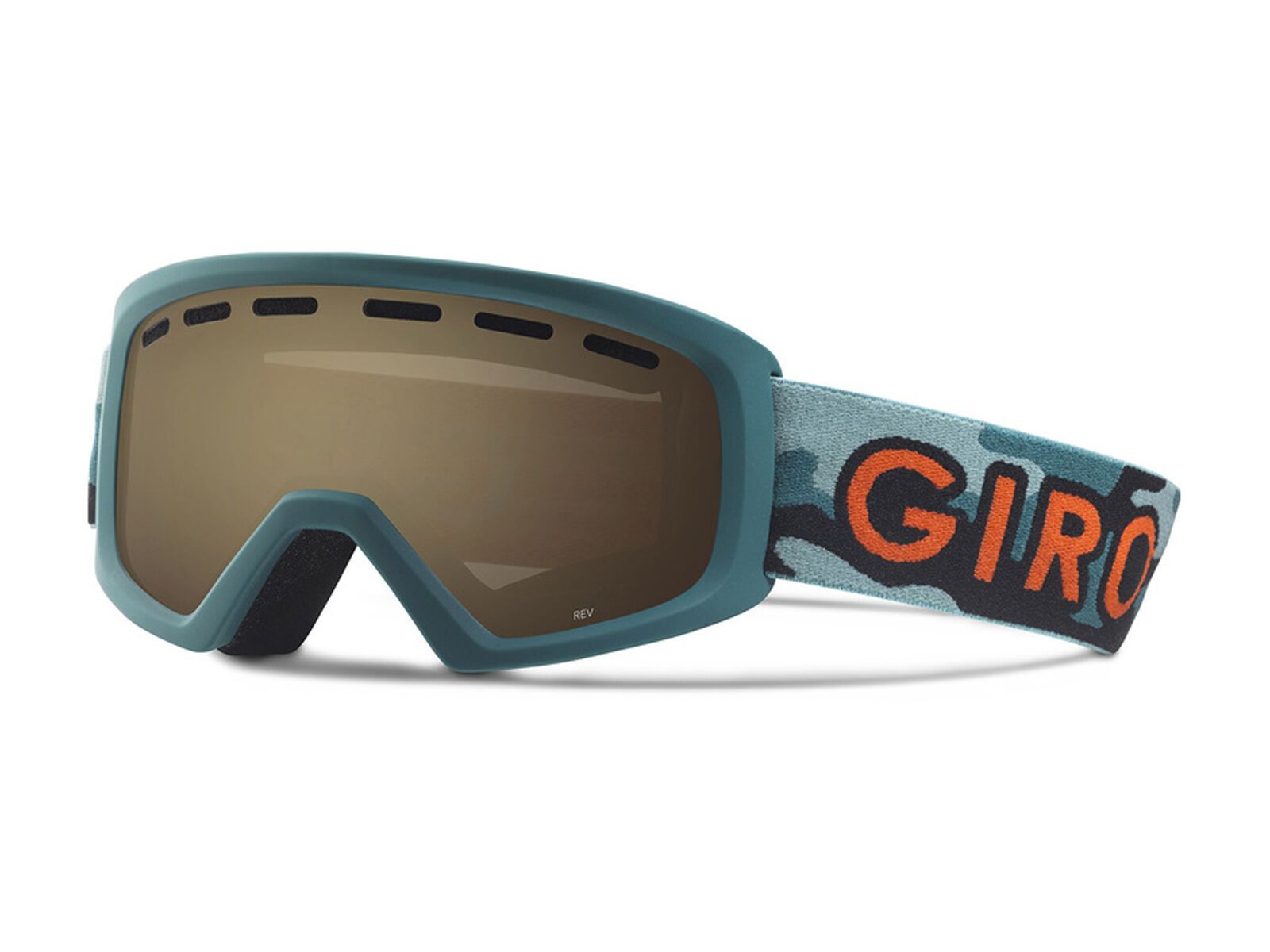 Giro Rev, green hideout /Lens: amber rose - Bild 1