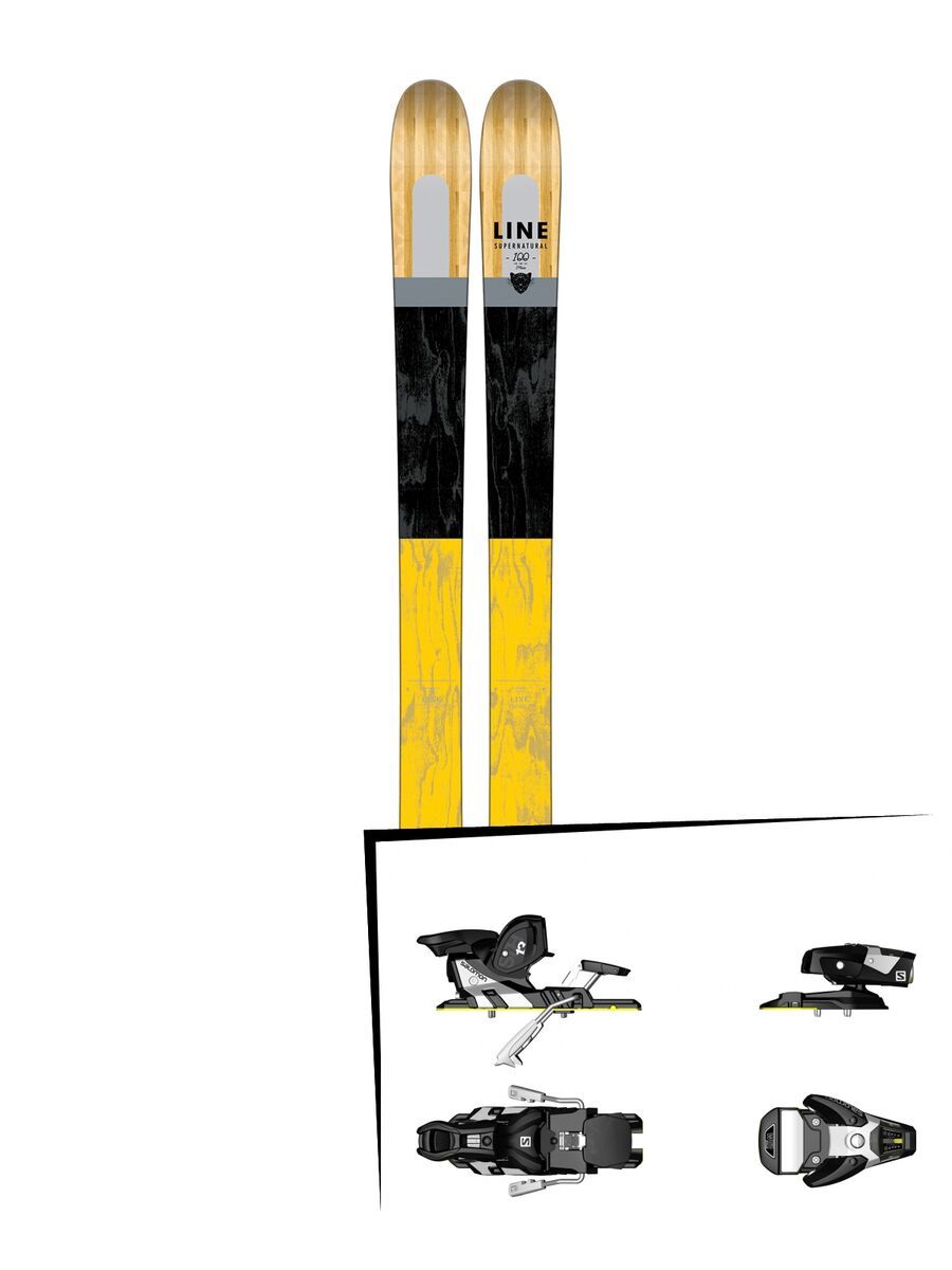 Set: Line Supernatural 100 2017 + Salomon STH2 WTR 13 (1456104) - Bild 1