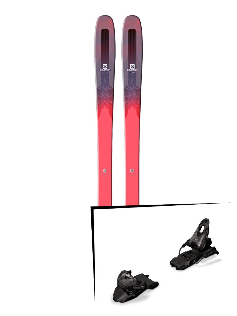 Set: Salomon QST Myriad 85 2018 + Marker Free Ten inkl. Screw-Kit black - Bild 1