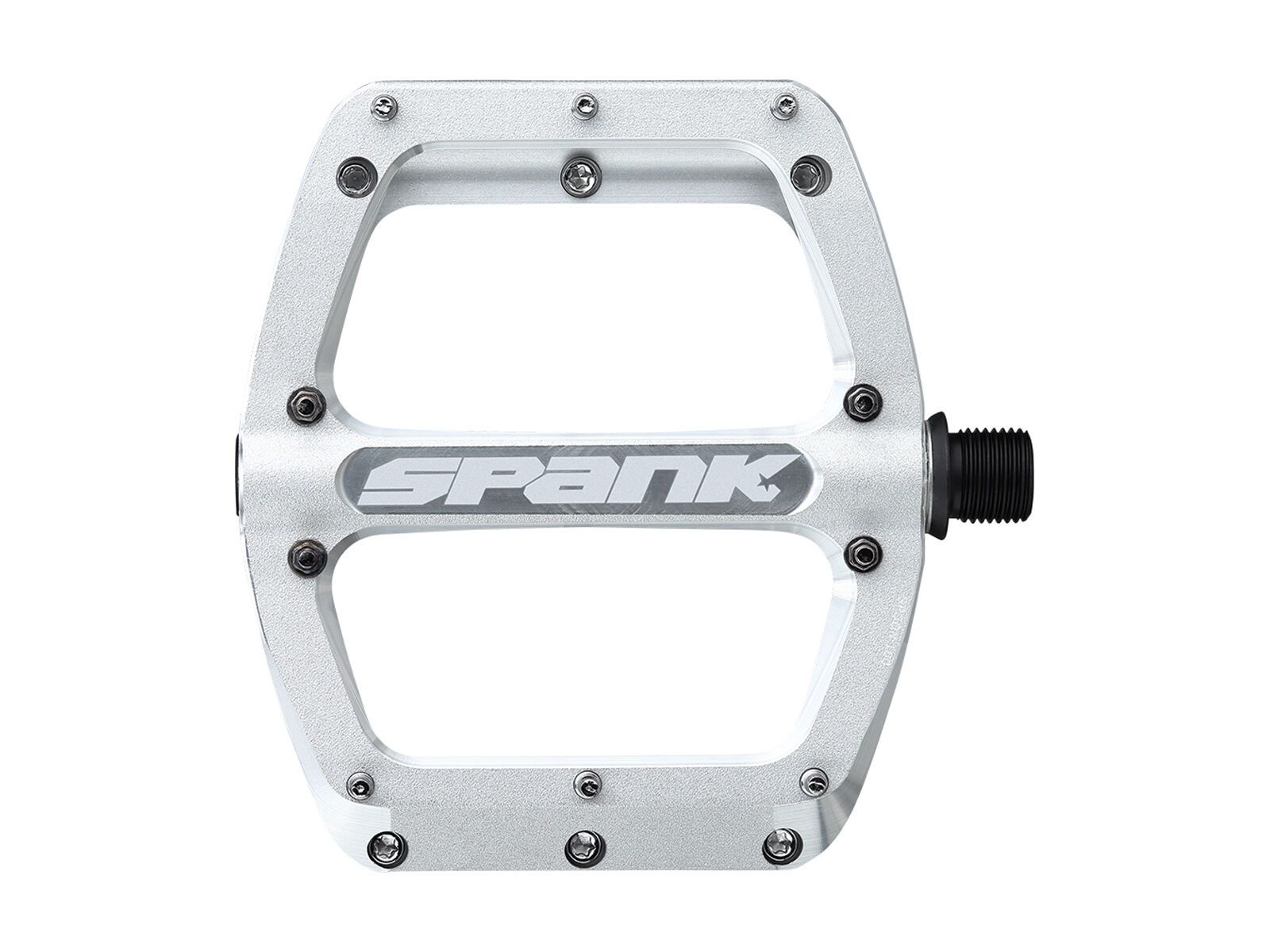 Spank Spoon Reboot Flat Pedal - S, raw silver - Bild 1