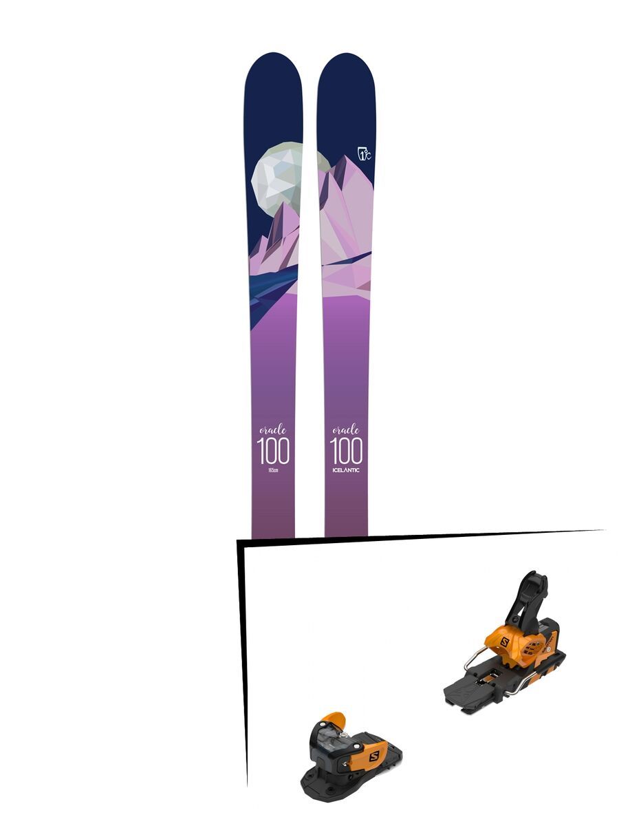 Set: Icelantic Oracle 100 2018 + Salomon Warden MNC 13 saffron/black - Bild 1