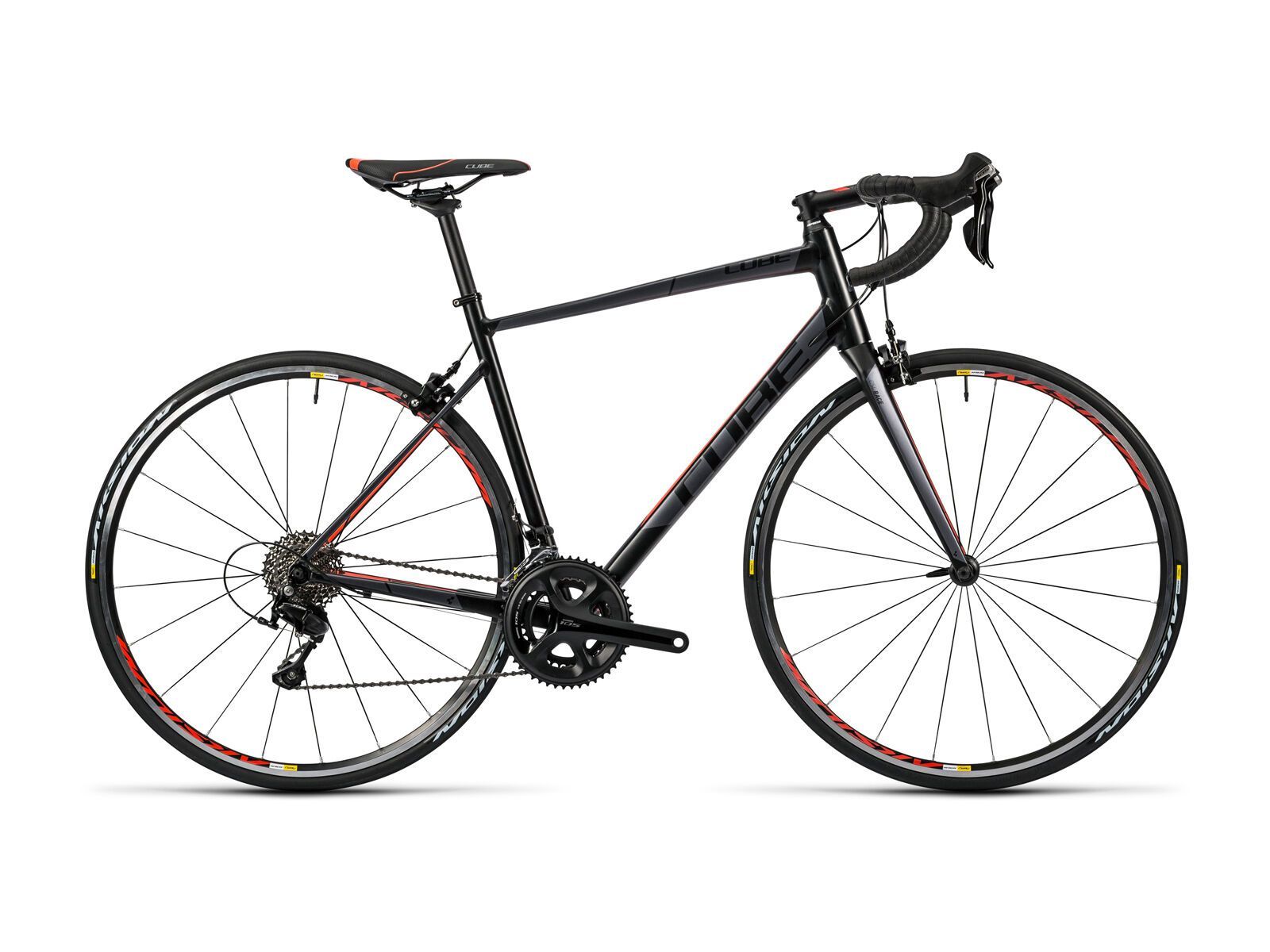 Cube Attain SL, black´n´flashred - Bild 1