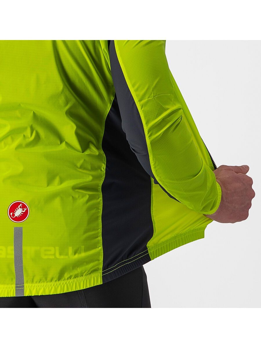 Castelli Squadra Stretch Jacket, electric lime/dark gray - Bild 3