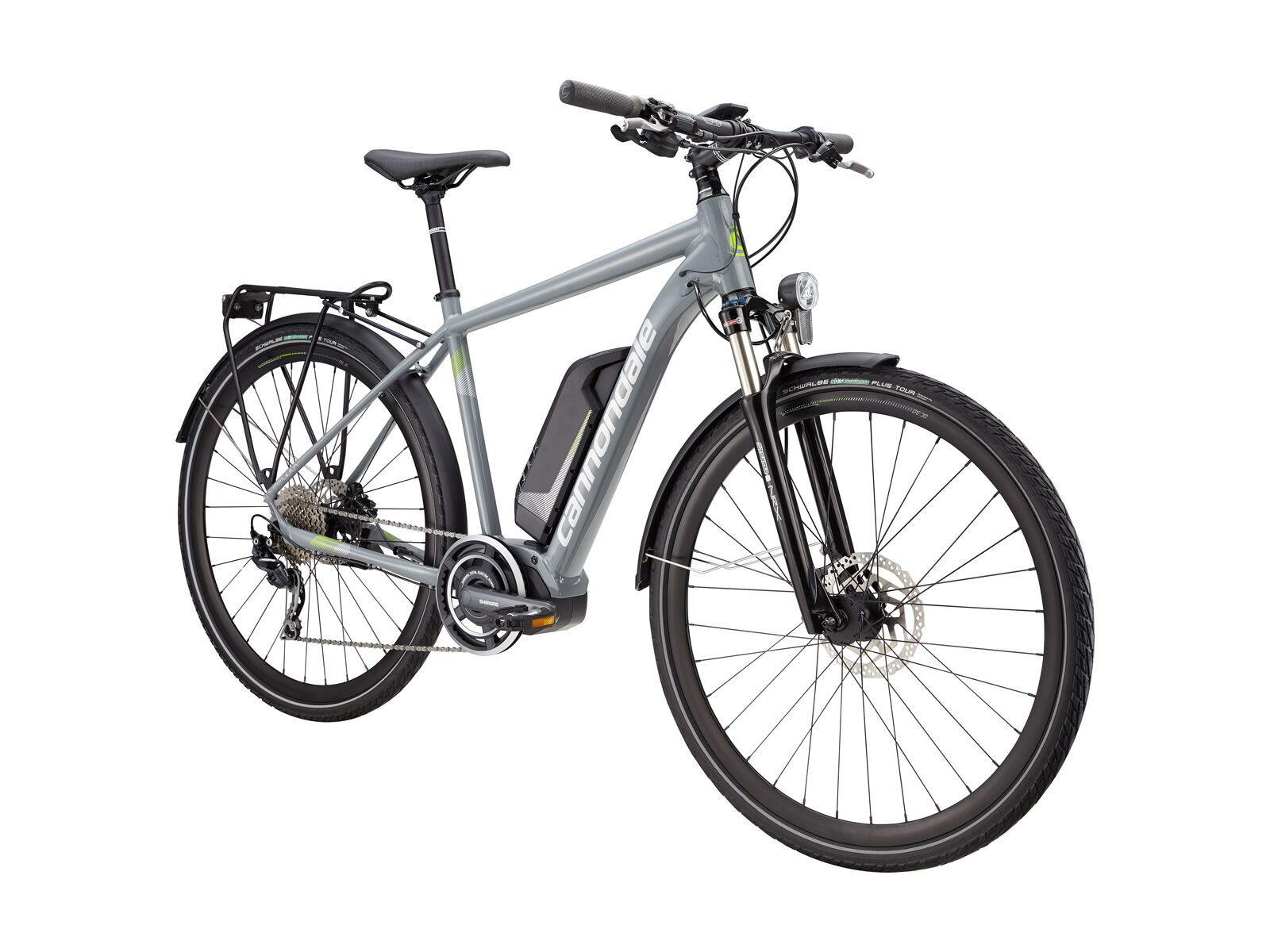 Cannondale Quick Neo Tourer, stealth grey w/ berzerker green and fine silver, gloss - GRY - Bild 2