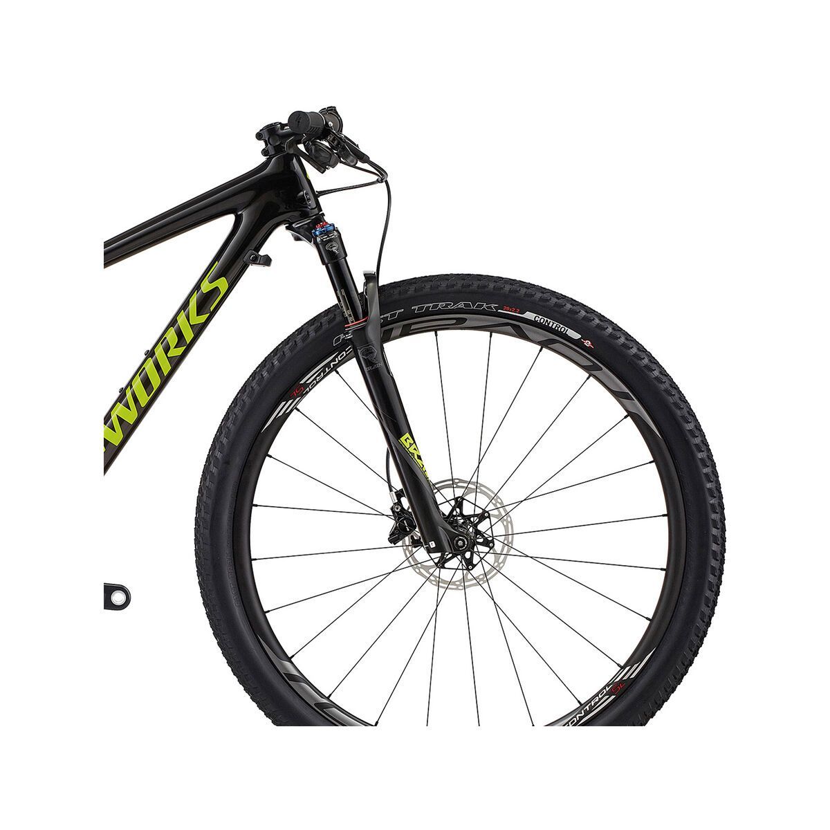 Specialized Woman's S-Works Epic HT Carbon World Cup 29, gloss satin carbon/hyper green/tarmac black - Bild 5