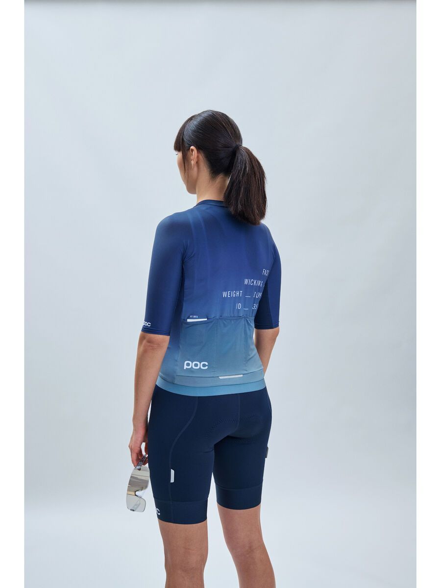 POC W's Pristine Print Jersey, gradient turmaline navy - Bild 5