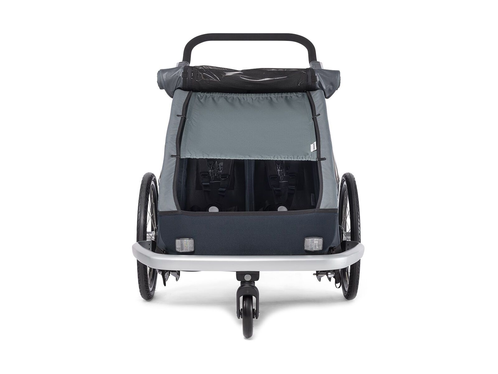 Croozer Sonnenschutz für Kid Zweisitzer ab 2014, graphite blue - Bild 2