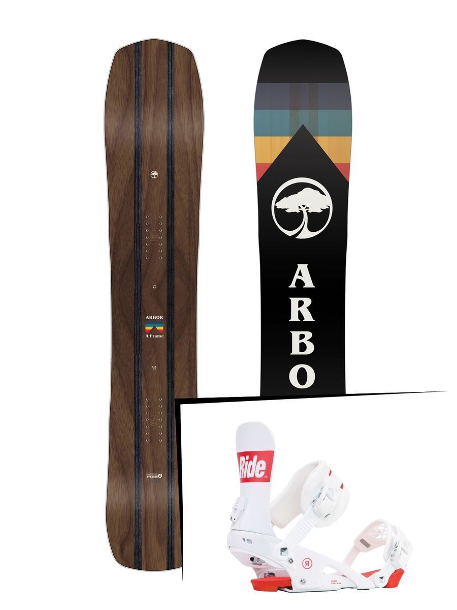Set: Arbor A-Frame 2019 + Ride Rodeo white - Bild 1