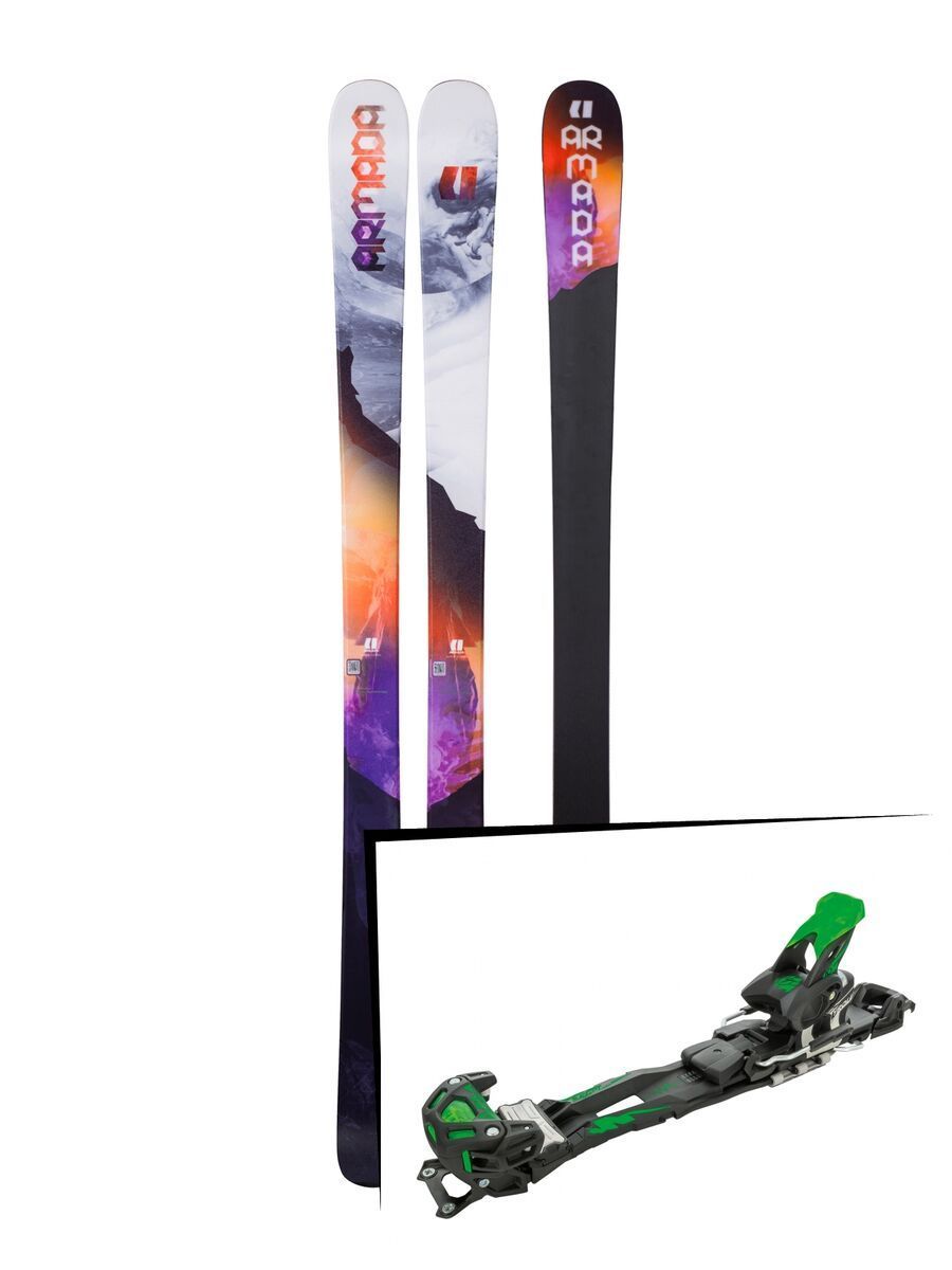 Set: Armada Victa 83 2018 + Tyrolia Adrenalin 16 solid black flash green - Bild 1