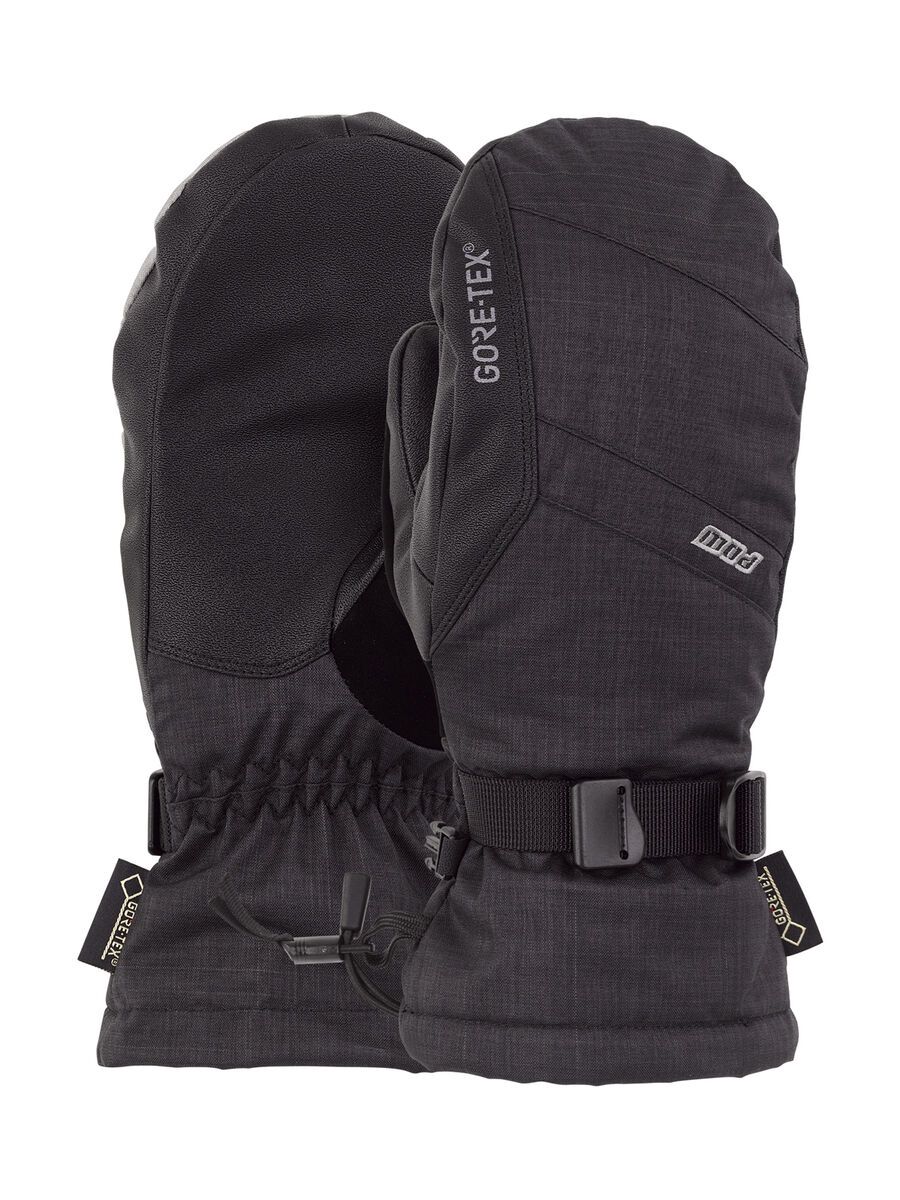 POW Gloves Warner Jr. Gore-Tex Mitt, black - Bild 1