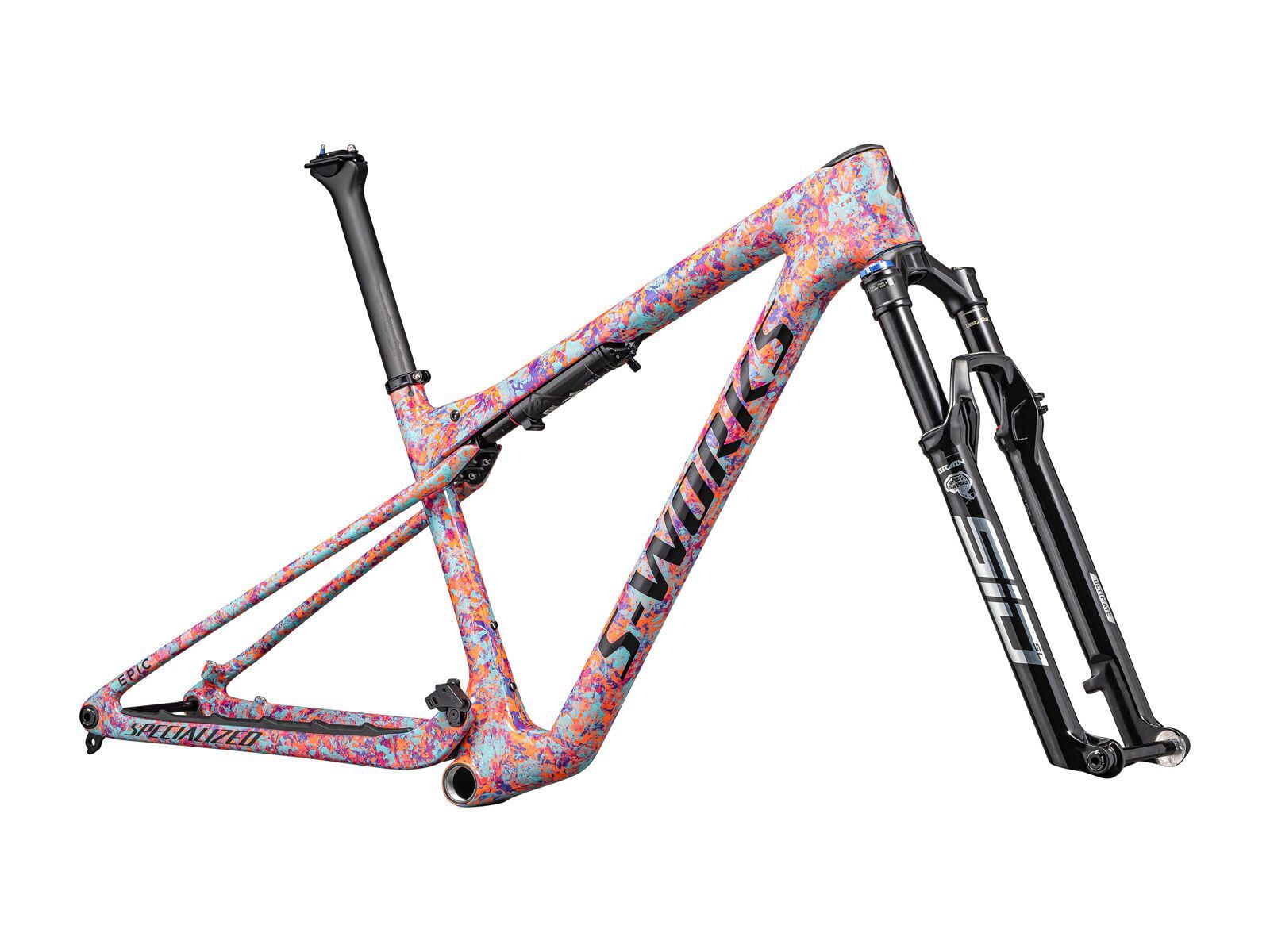 Specialized S-Works Epic World Cup Frameset, gloss lagoon blue/purple orchid/blaze impasto - Bild 2