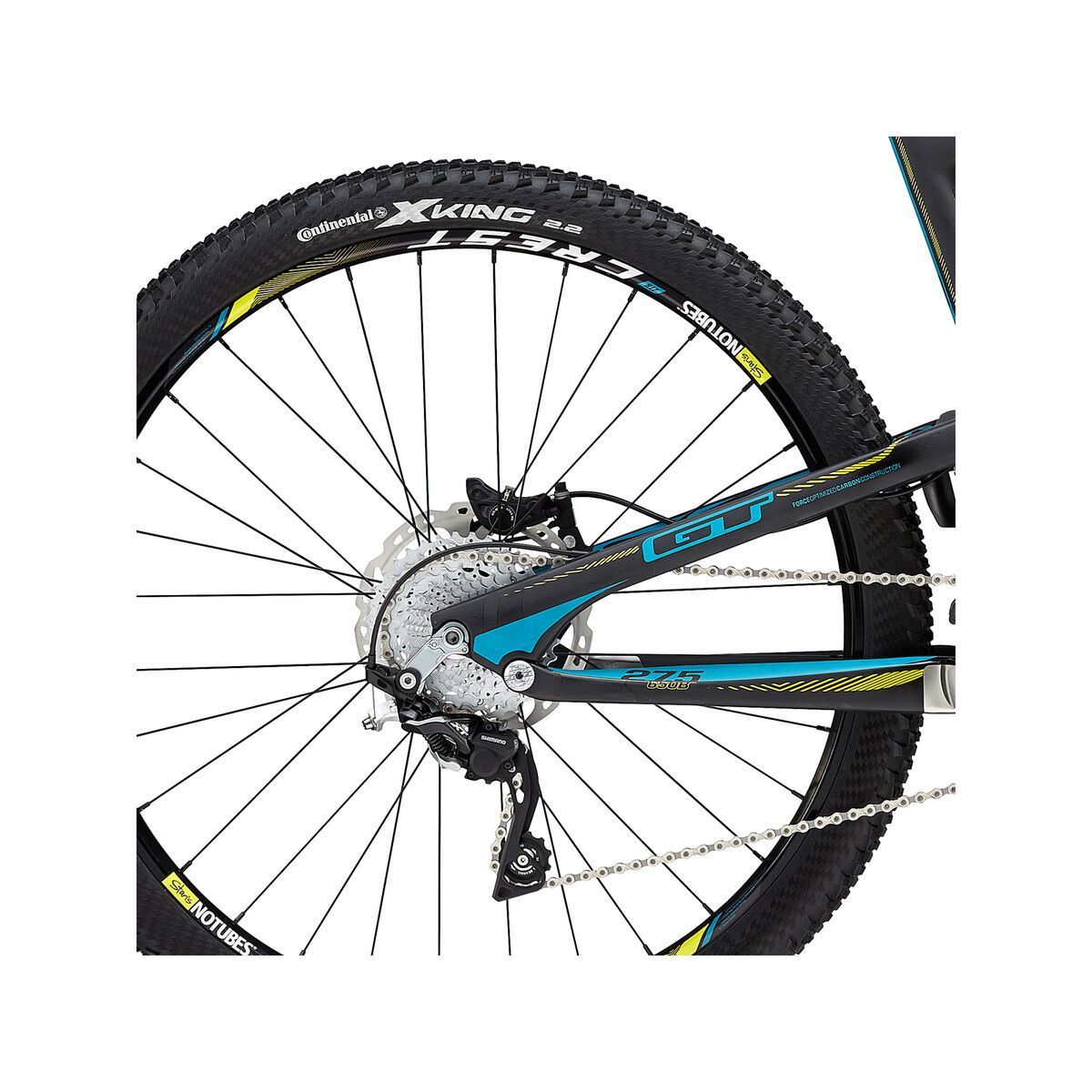 GT Helion Carbon Pro 27.5, matte black/blue - Bild 4