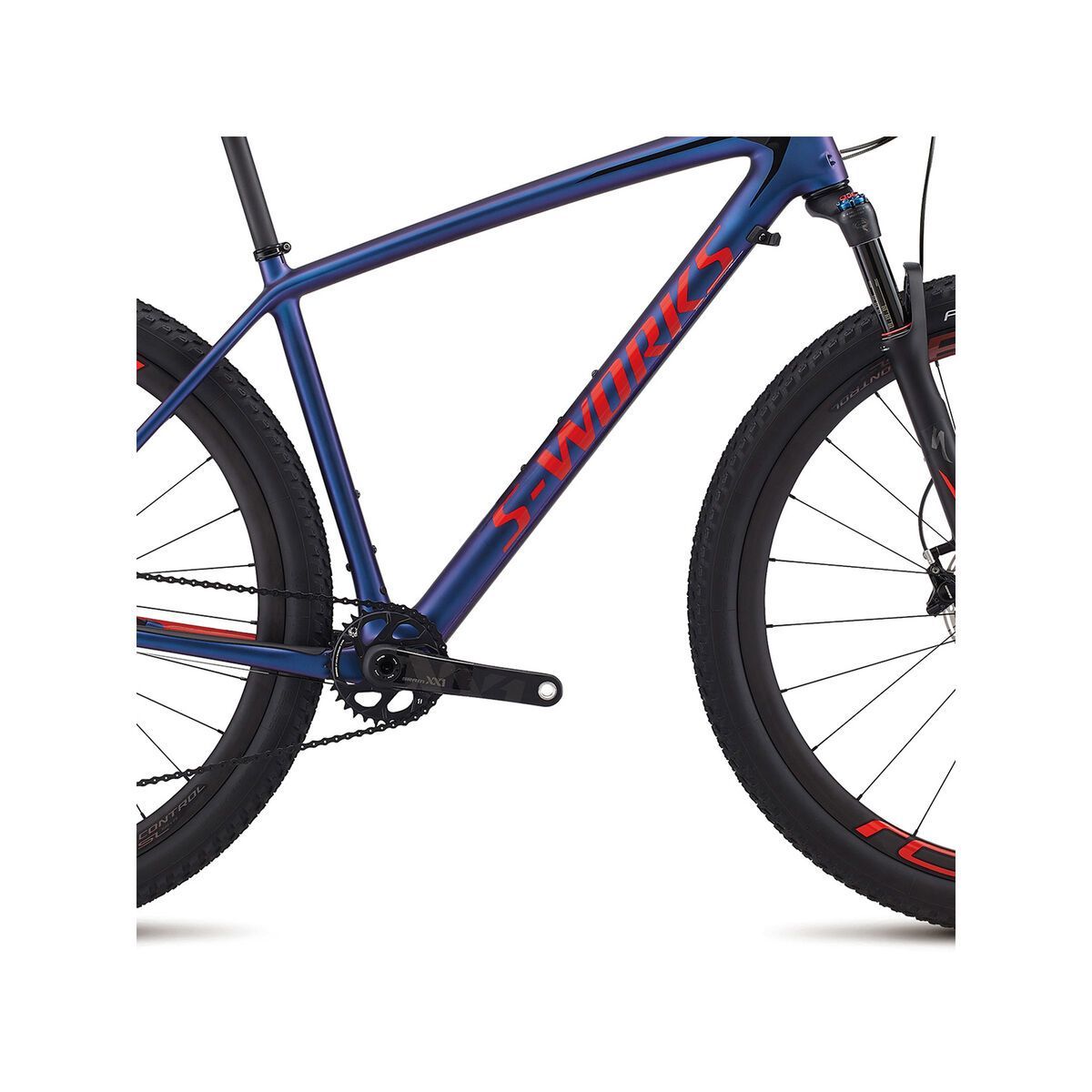 Specialized S-Works Epic HT World Cup, satin gloss chameleon/rocket red/black - Bild 3