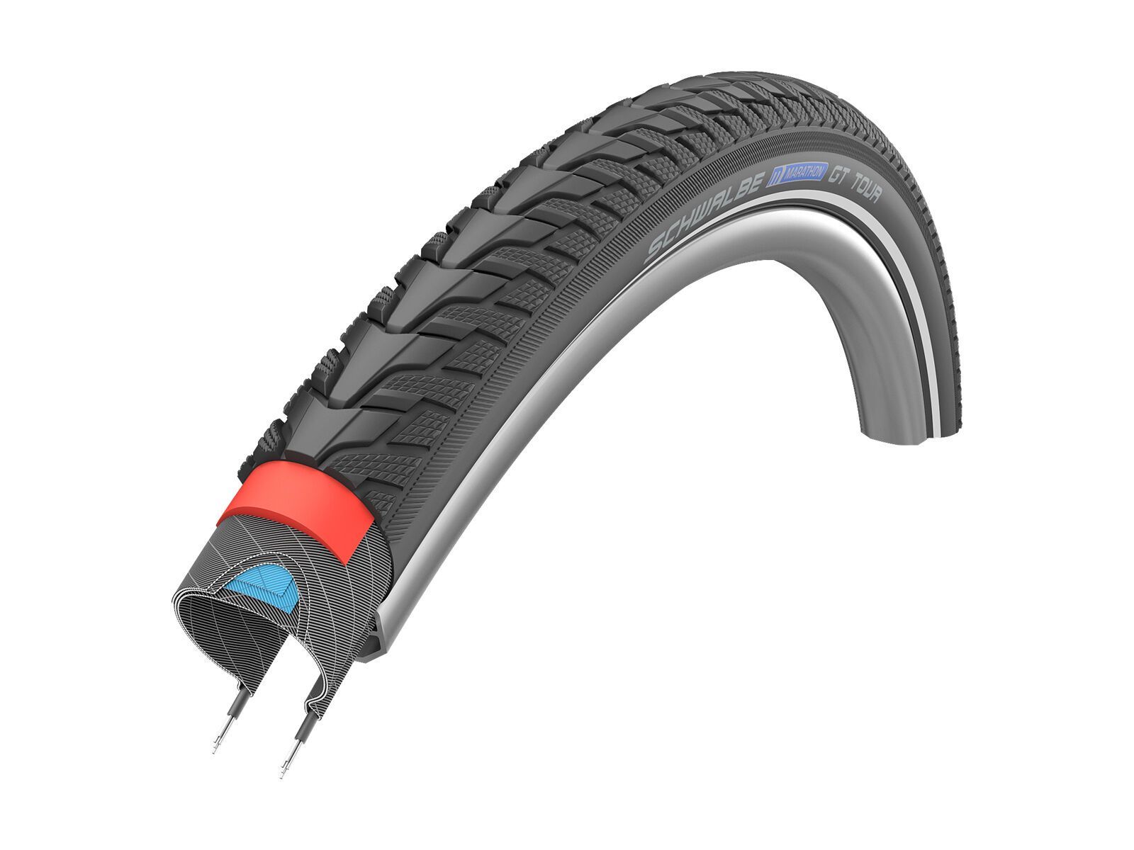 Schwalbe Marathon GT Tour Performance - 28 Zoll, black-reflex - Bild 1