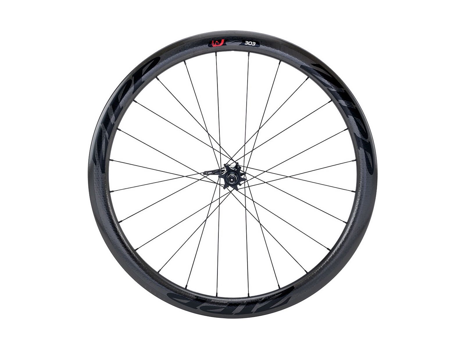 Zipp 303 Firecrest Carbon Clincher Disc-brake, schwarz / schwarze Aufkleber - Bild 1