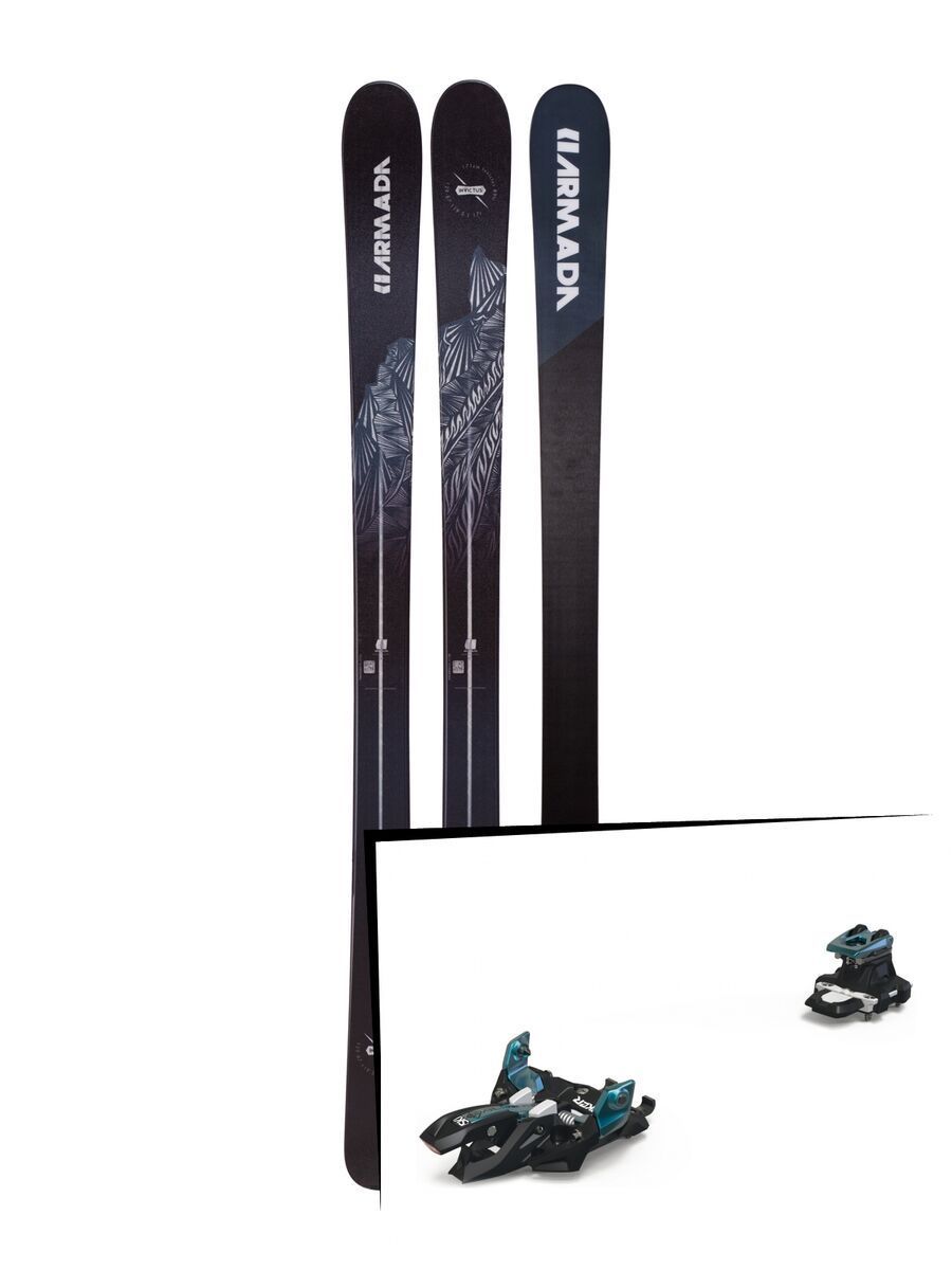 Set: Armada Invictus 89 Ti 2019 + Marker Alpinist 9 black/turquoise - Bild 1