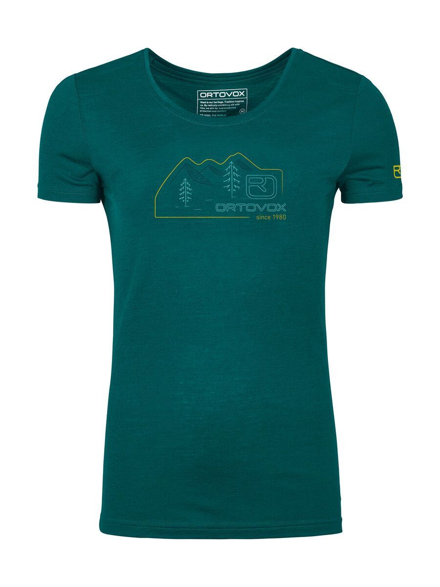 Ortovox 140 Merino Cool Vintage Badge W, pacific green - Bild 1