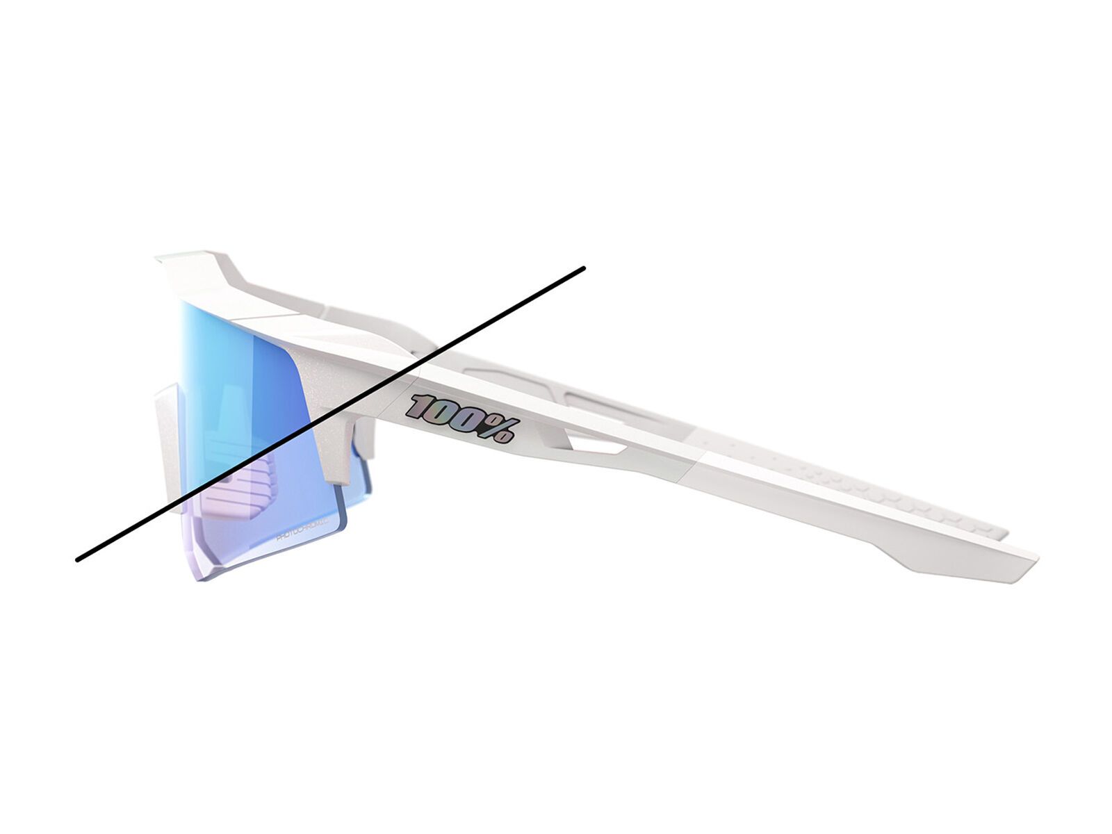 100% Speedcraft XS Bastille LE, Blue Mirror Photochromic - Bild 2