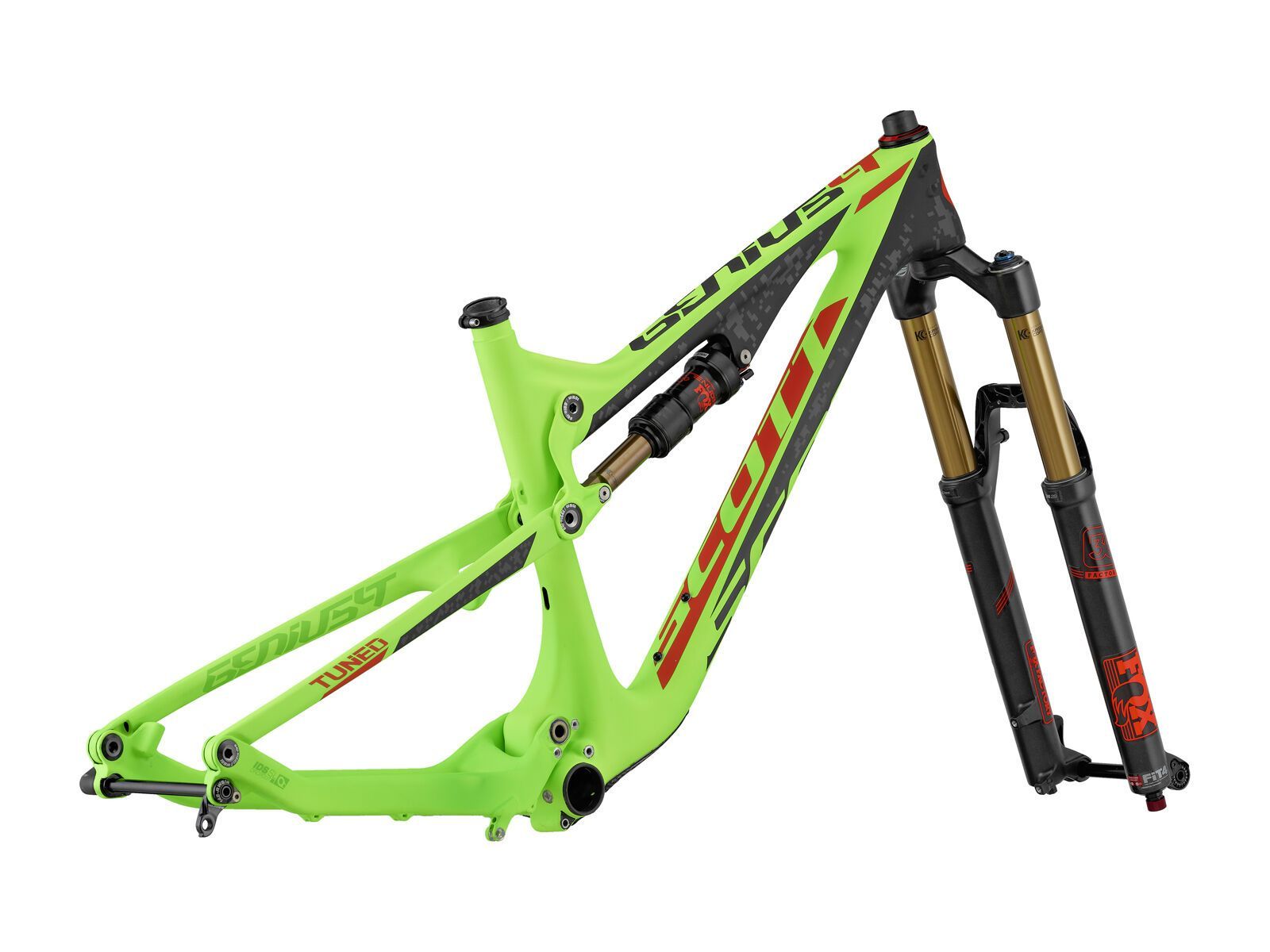 Scott Genius LT 700 Tuned Rahmenset, green/black/orange - Bild 1