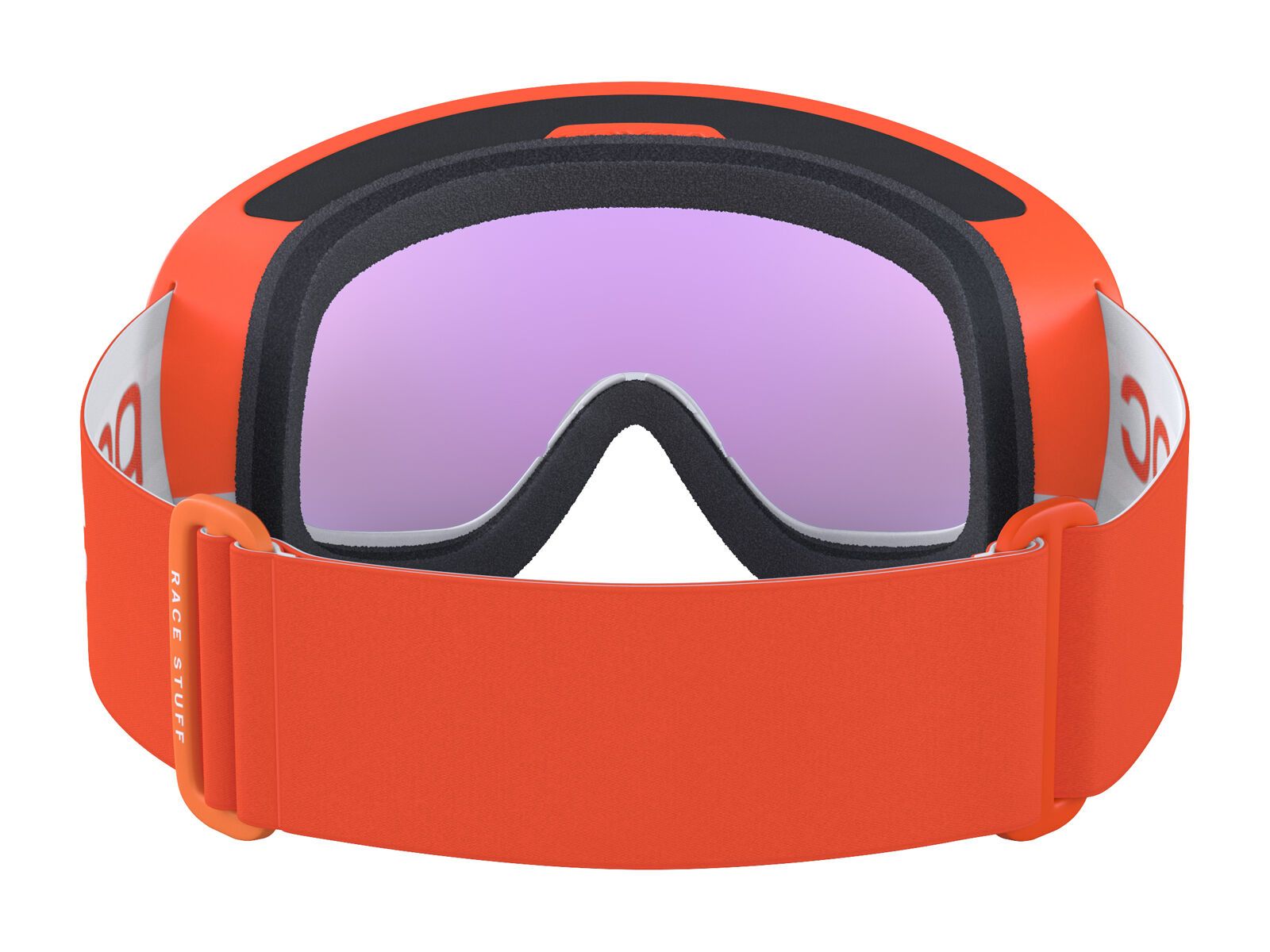 POC Fovea Mid Race Clarity Hi. Int. Partly Sunny Blue, zink orange/hydrog. white - Bild 4