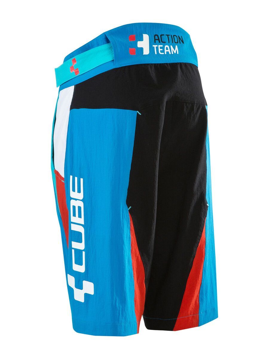 Cube Junior Action Team Shorts inkl. Innenhose, blue´n´white´n´red - Bild 2