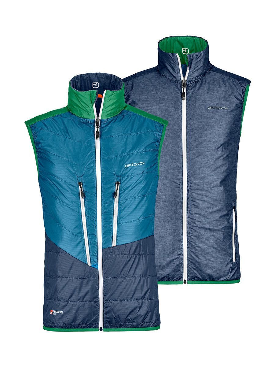 Ortovox Swisswool Light Piz Cartas Vest M, night blue blend - Bild 1