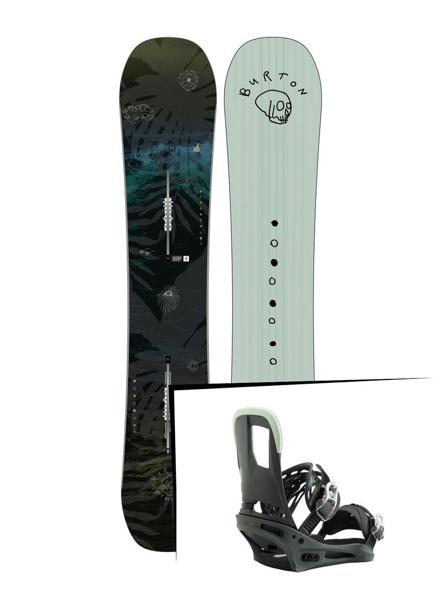 Set: Burton Flight Attendant 2019 + Burton Cartel salty shark - Bild 1