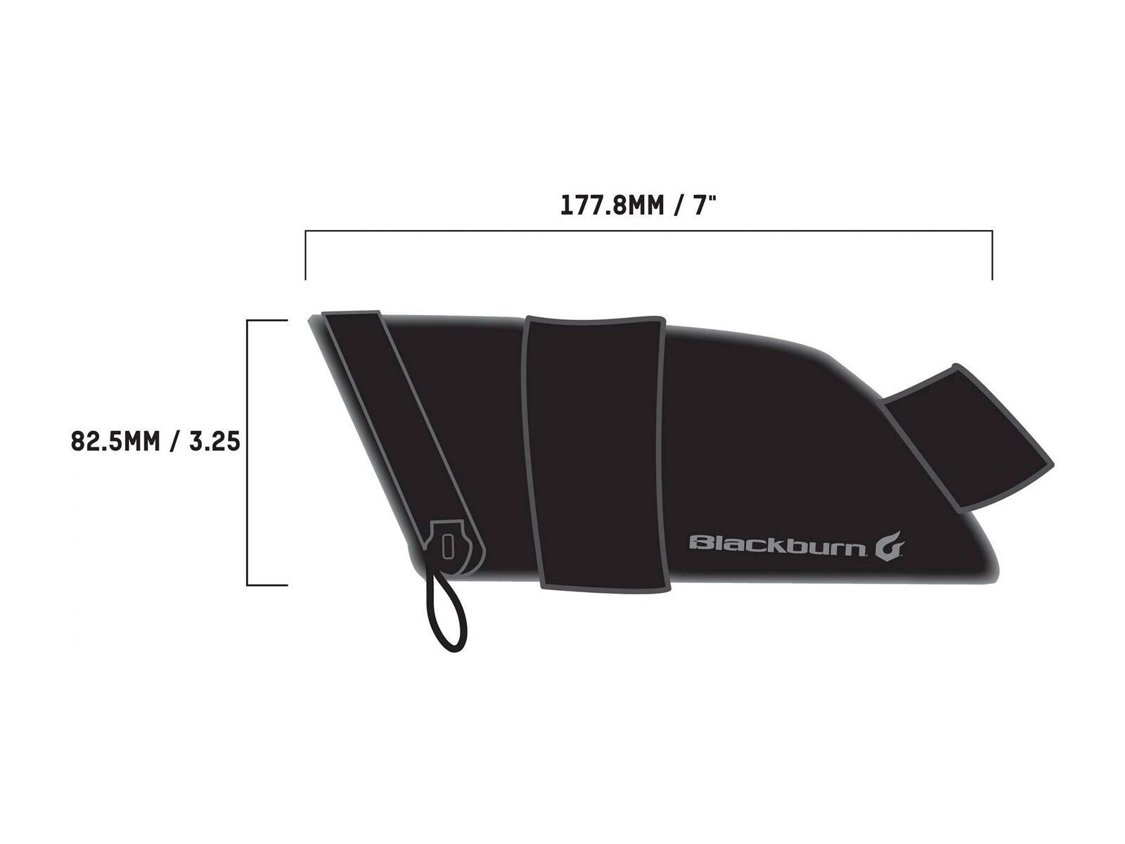 Blackburn Grid Medium Seat Bag, black reflective - Bild 3