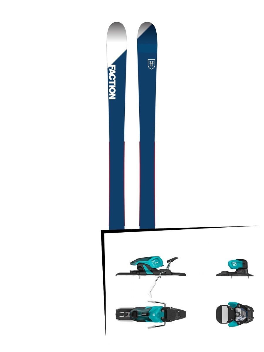 Set: Faction Candide 1.0 2018 + Salomon Warden 11 turquoise/black - Bild 1