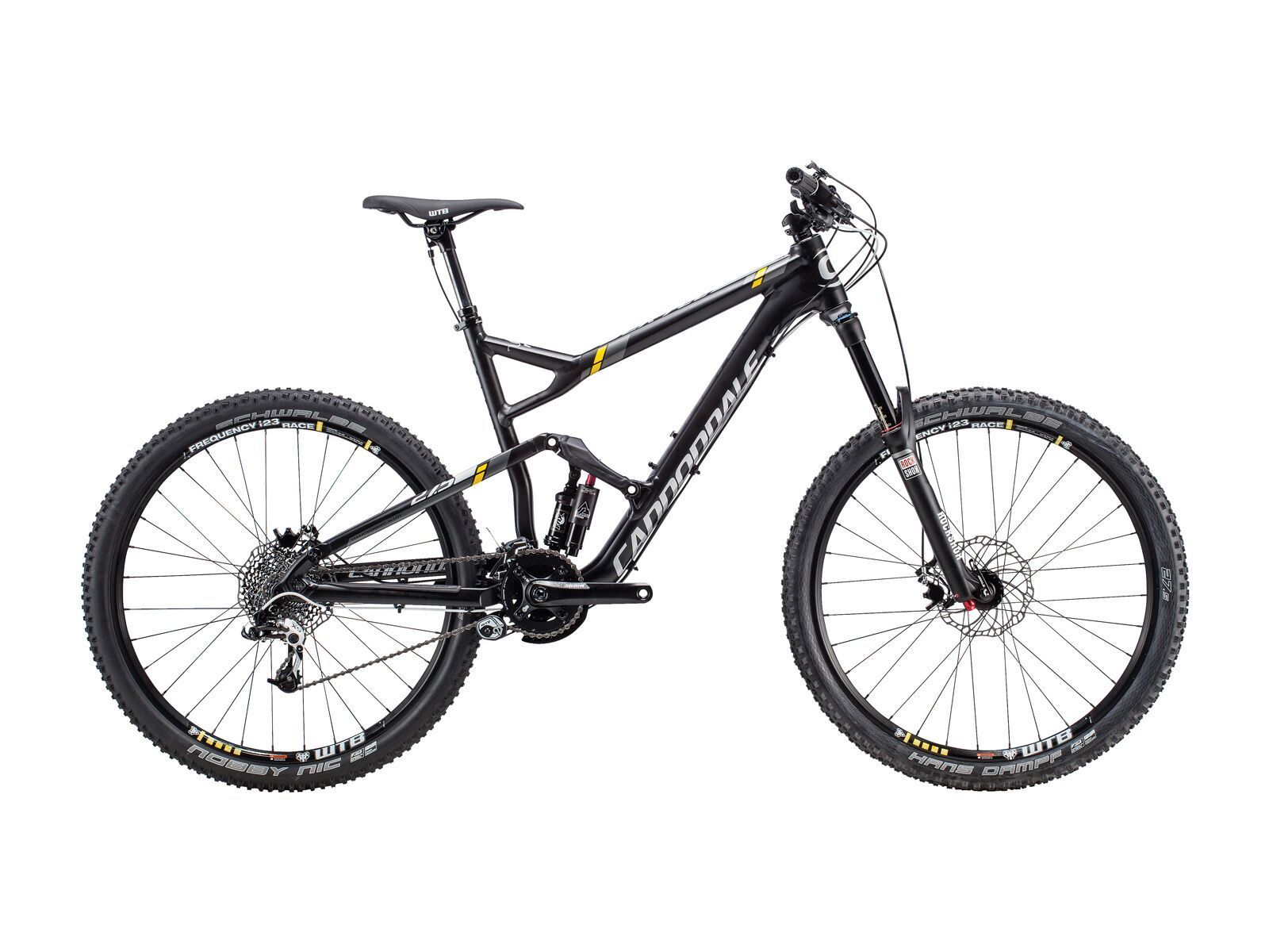 Cannondale Jekyll 27.5 3, jet black with chorcoal gray, fine silver, cdale yellow, matte - Bild 1